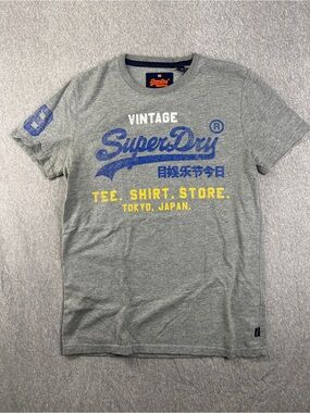 SuperDry Vintage Logo Heather Gray Tee